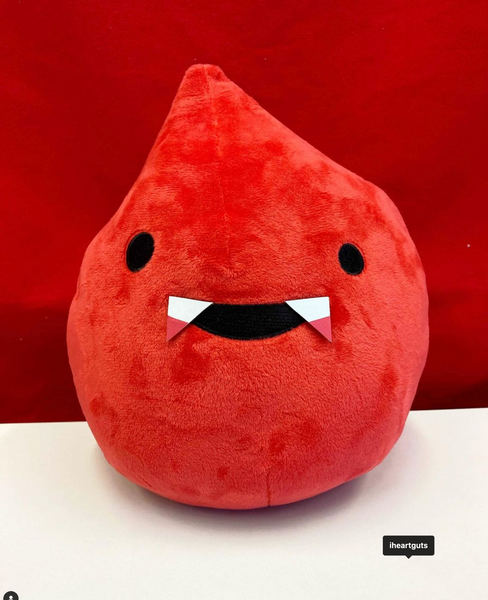 cute blood character stuffed animal toy plushie