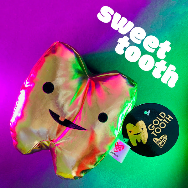 Gold Tooth - Tooth Bling - Grilles - Gold Tooth collectible plush toy vinyl