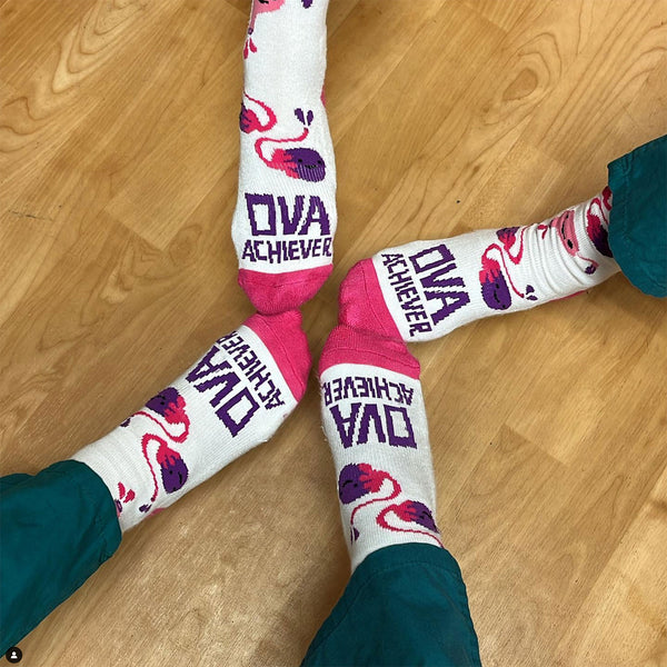 ob gyn funny socks ova achiever ivf