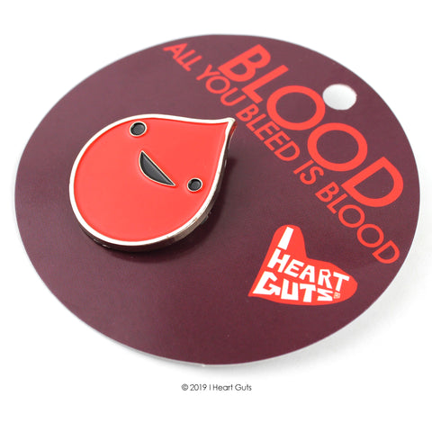 blood pin - blood donor pin - phlebotomist lapel pin
