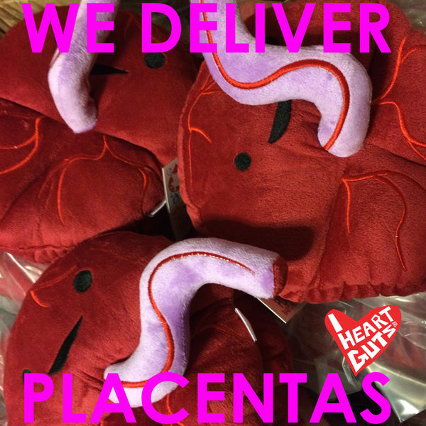 placenta plush toy midwife doula funny gift
