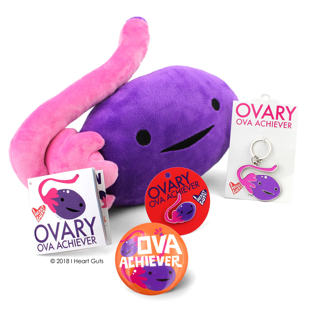 Ovary Plush Ova Achiever Plush Organ Stuffed Toy Pillow I Heart Guts