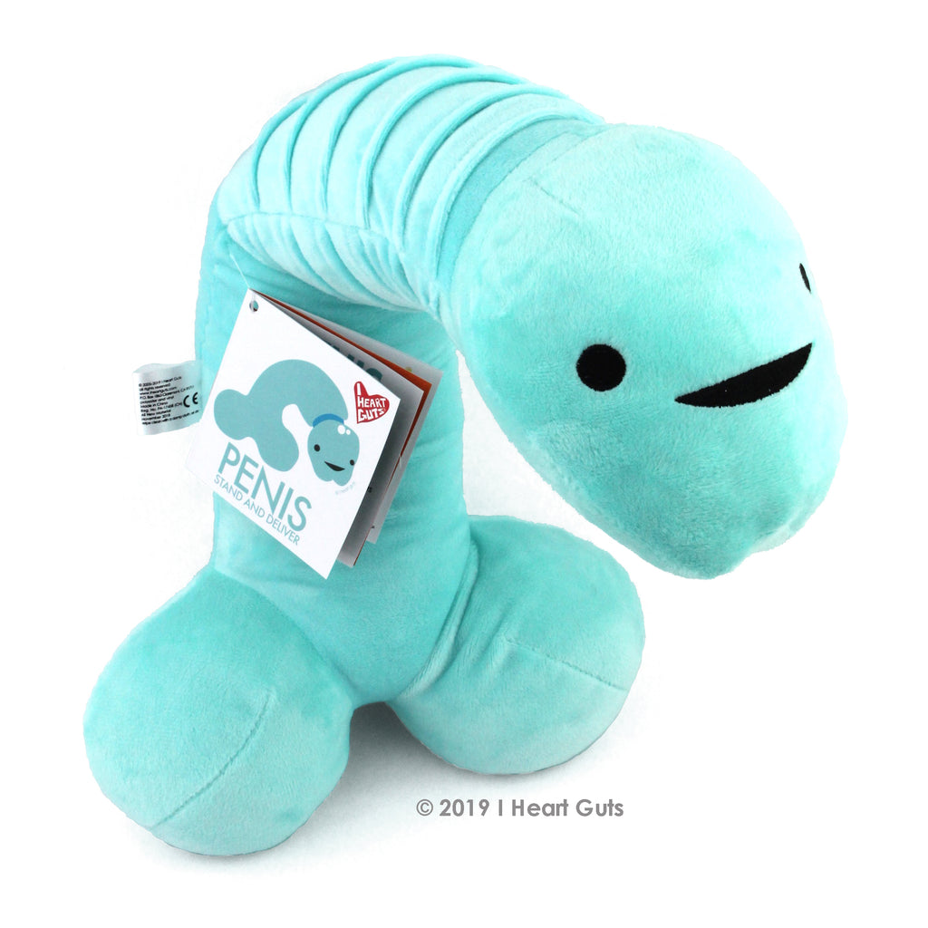 Penis Neck Pillow With Foreskin Pocket Plush Organ Stuffed Toy Pillo I Heart Guts 6854