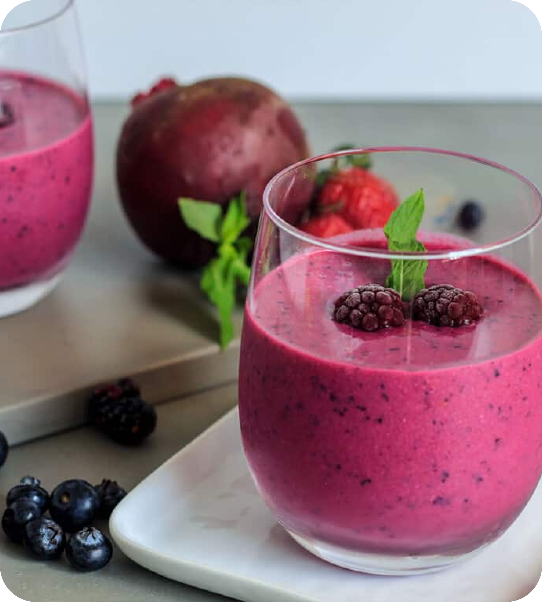 Beet-Berry Protein Smoothie