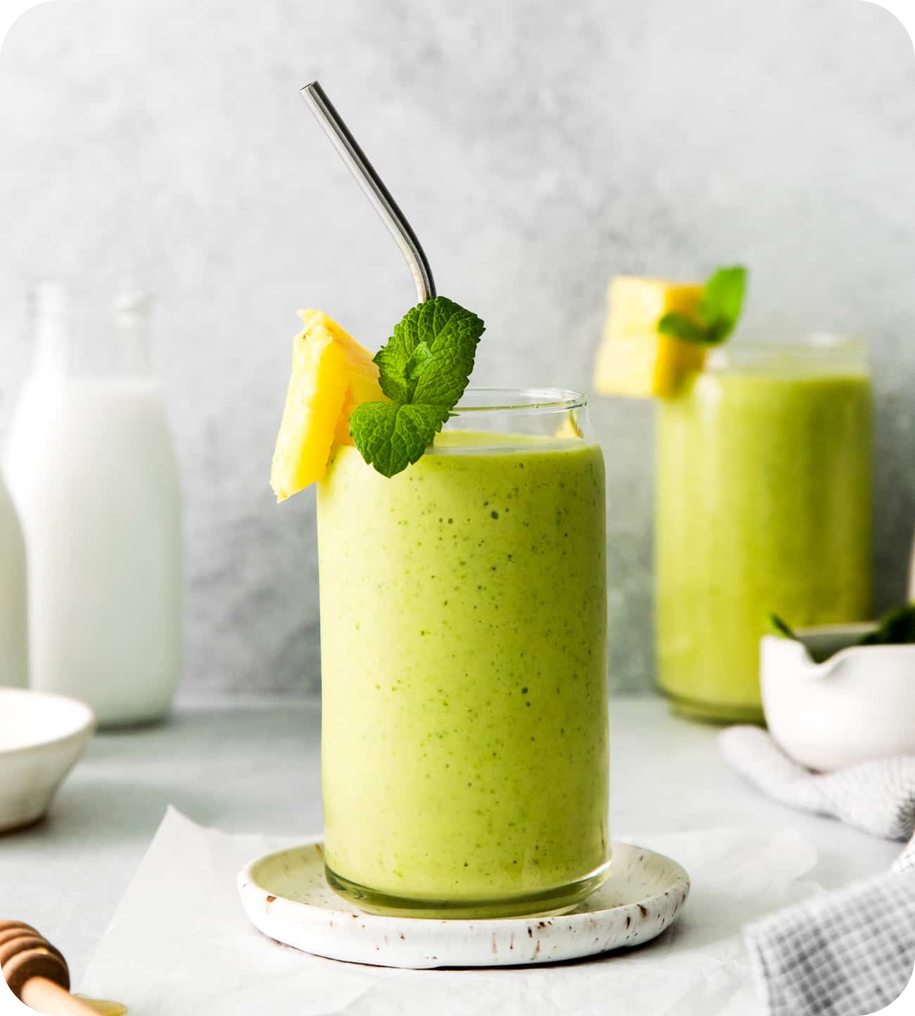 Mint Pineapple Smoothie