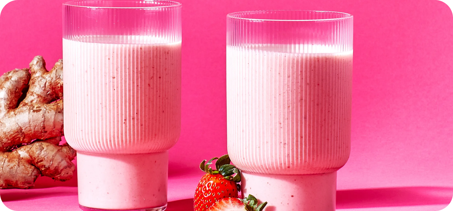 Spicy Strawberry and Ginger Smoothie