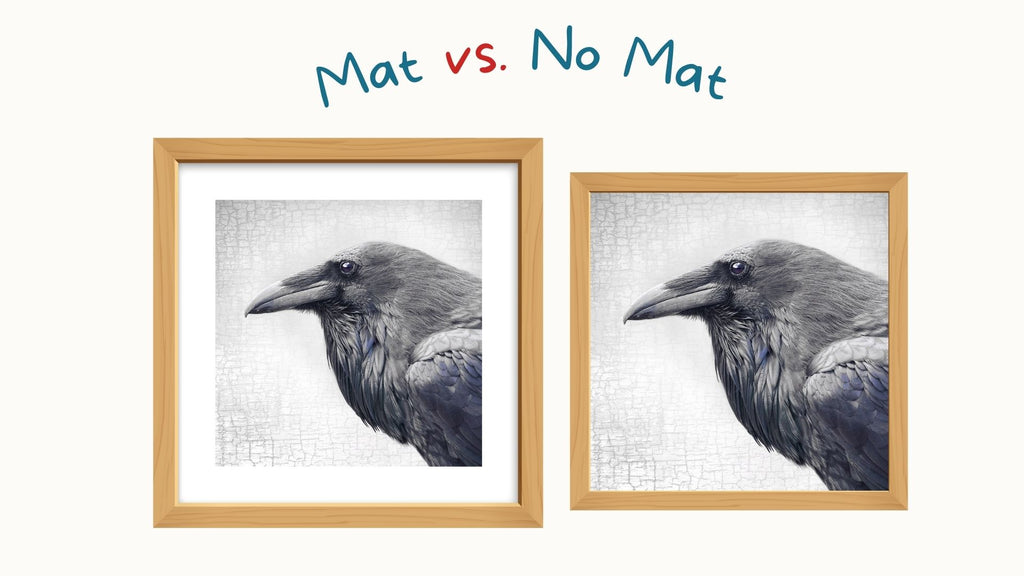 mat vs no mat when framing