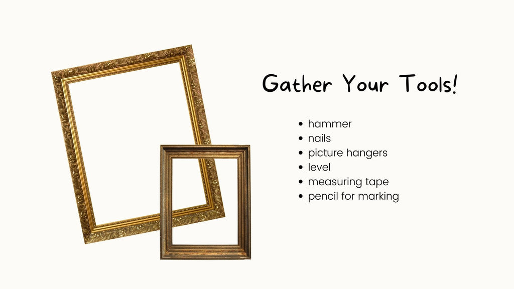 gather your art print framing tools