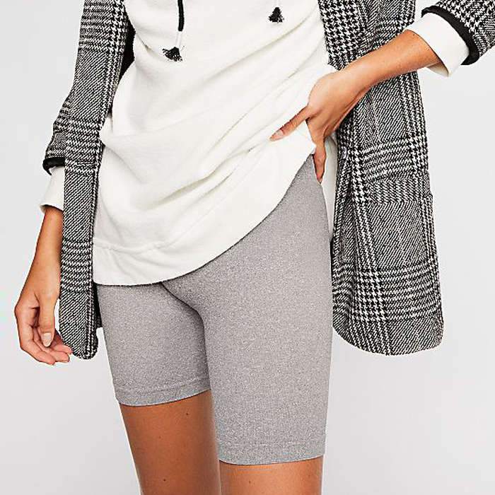 free people ribbed bike shorts