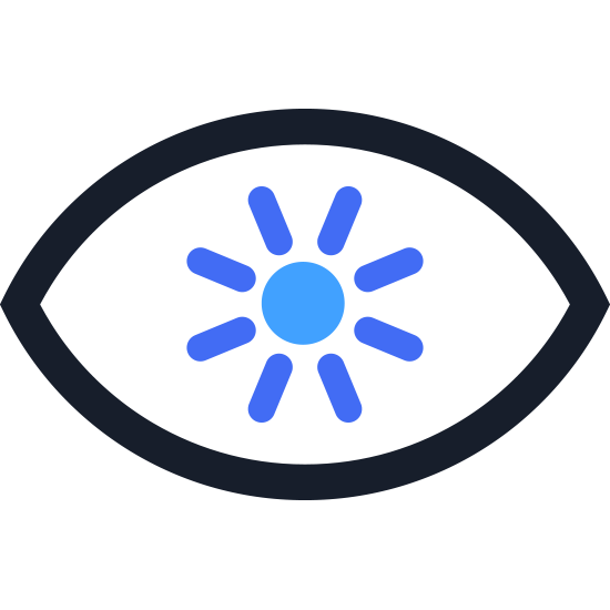 Colored SVG representing discomfort while reading digital screens a sympton of dry eye disease