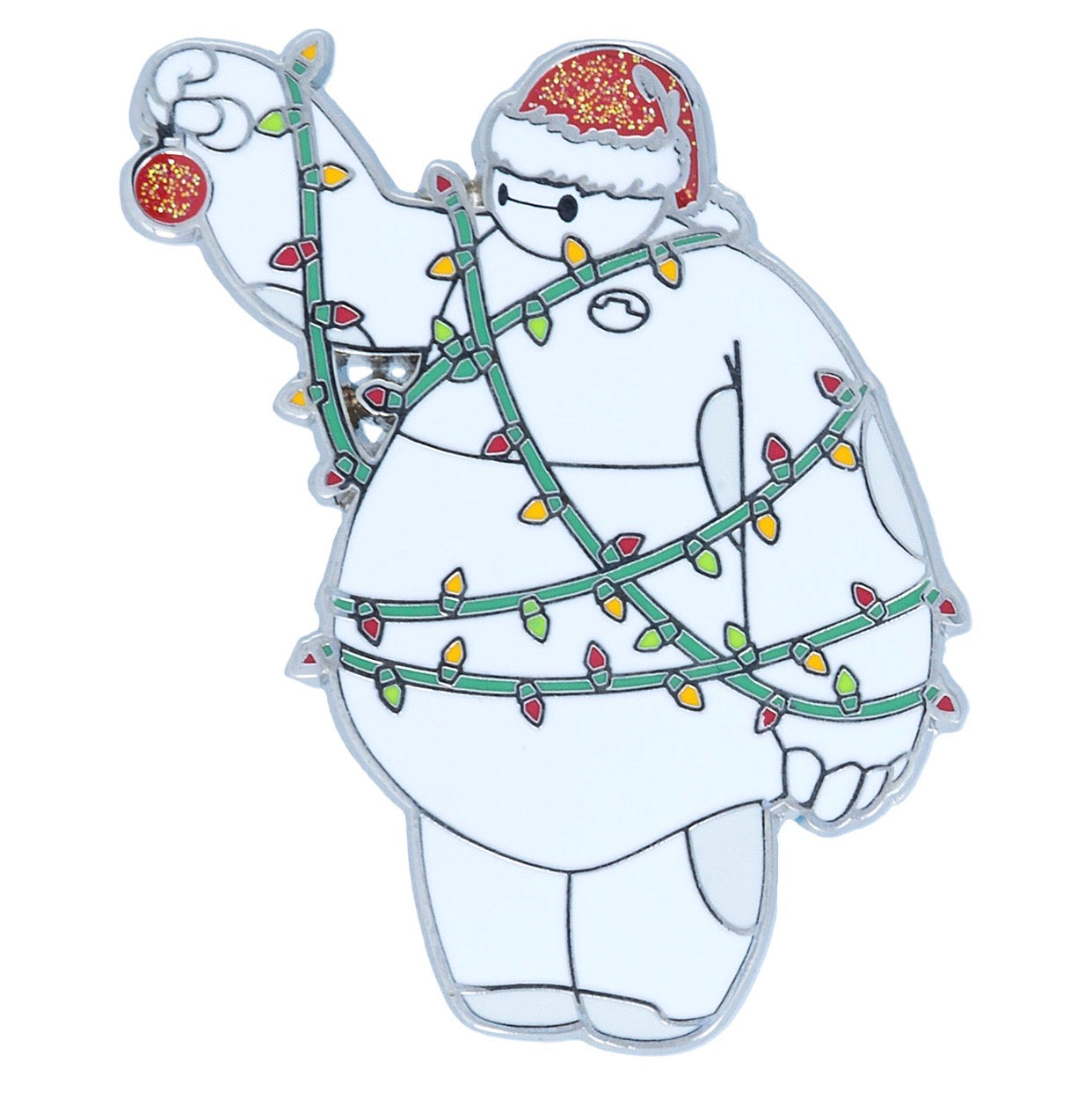 Disney Parks Baymax Christmas Lights Holiday Pin New with Card