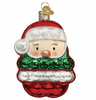 Old World Christmas Santa Popper Blown Glass Christmas Ornament New with Box