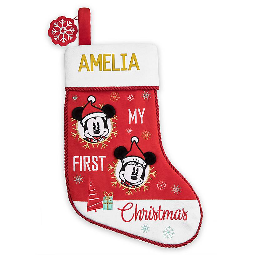 minnie mouse christmas stocking personalized