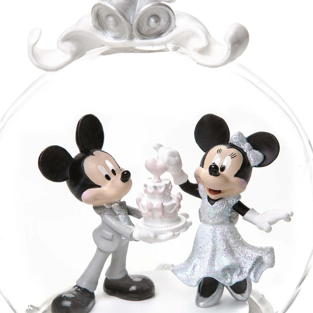 Disney Mickey And Minnie Mouse Wedding Globe Christmas Ornament