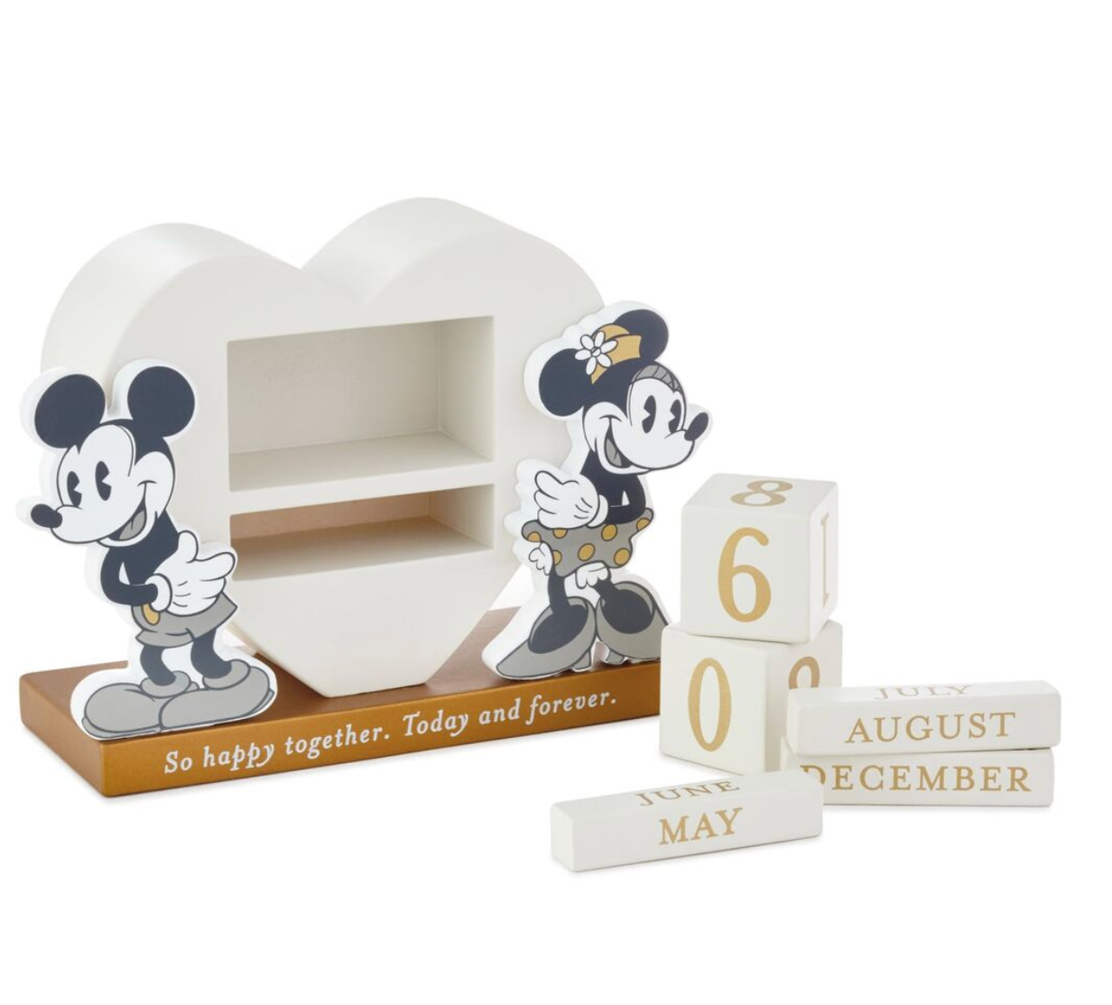 Hallmark Disney Mickey and Minnie Happy Together Perpetual Calendar Ne