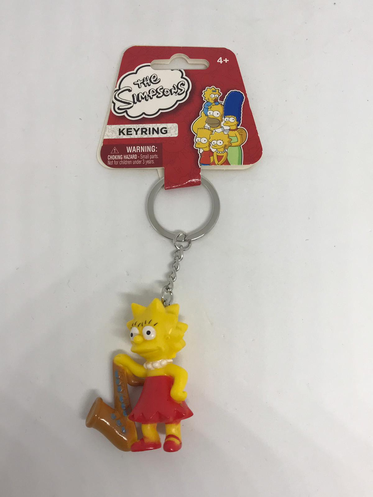Universal Studios The Simpsons Lisa Pvc Figural Keychain New With I Love Characters