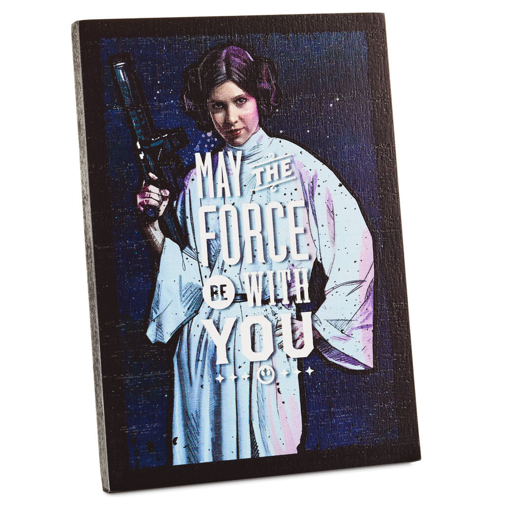 Hallmark Star Wars Princess Leia May The Force Be With You Wood Quote I Love Characters