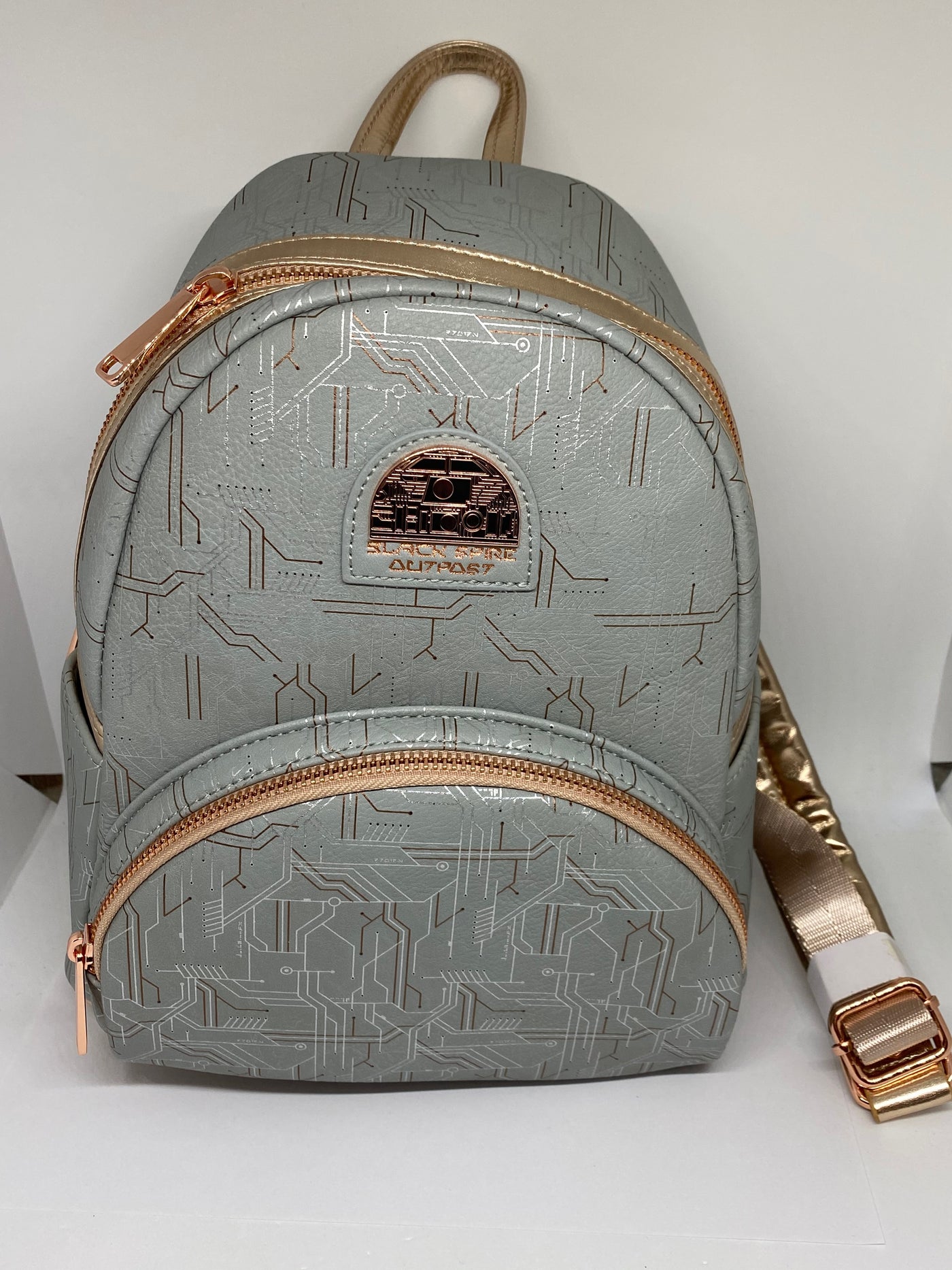 disney rose gold mini backpack