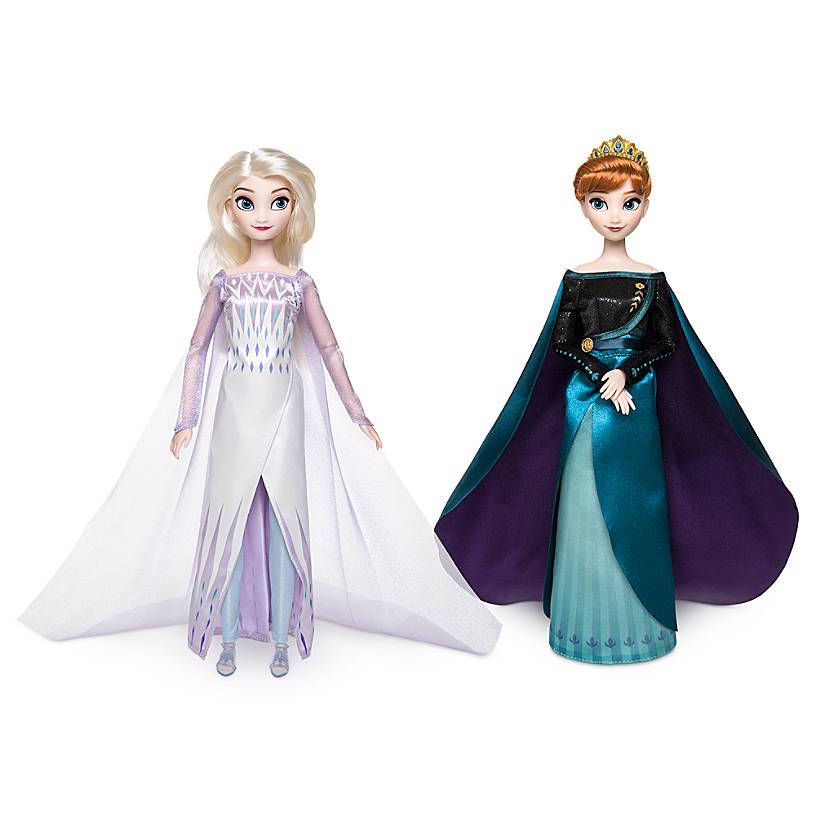 Disney Queen Anna And Snow Queen Elsa Classic Doll Set Frozen 2 New Wi I Love Characters 