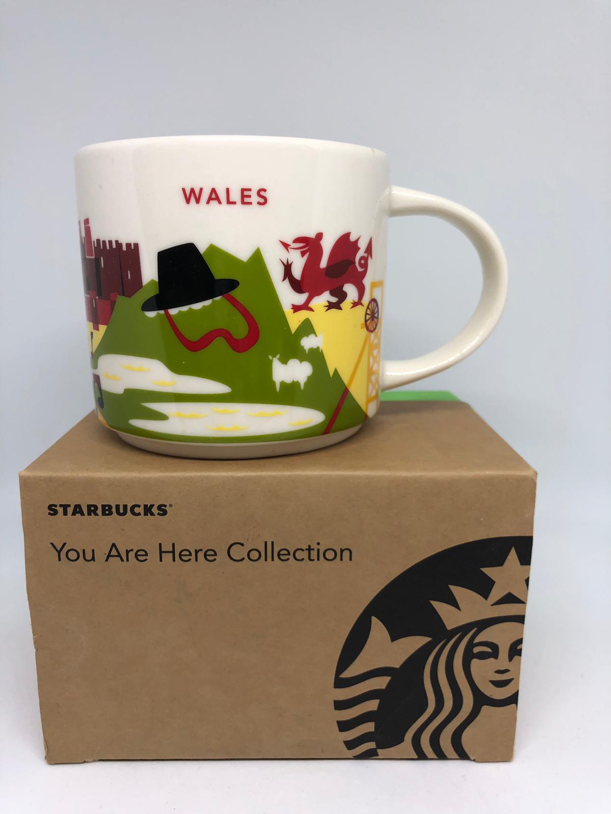 Starbucks You Are Here Collection Wales Ceramic Coffee Mug New With Bo