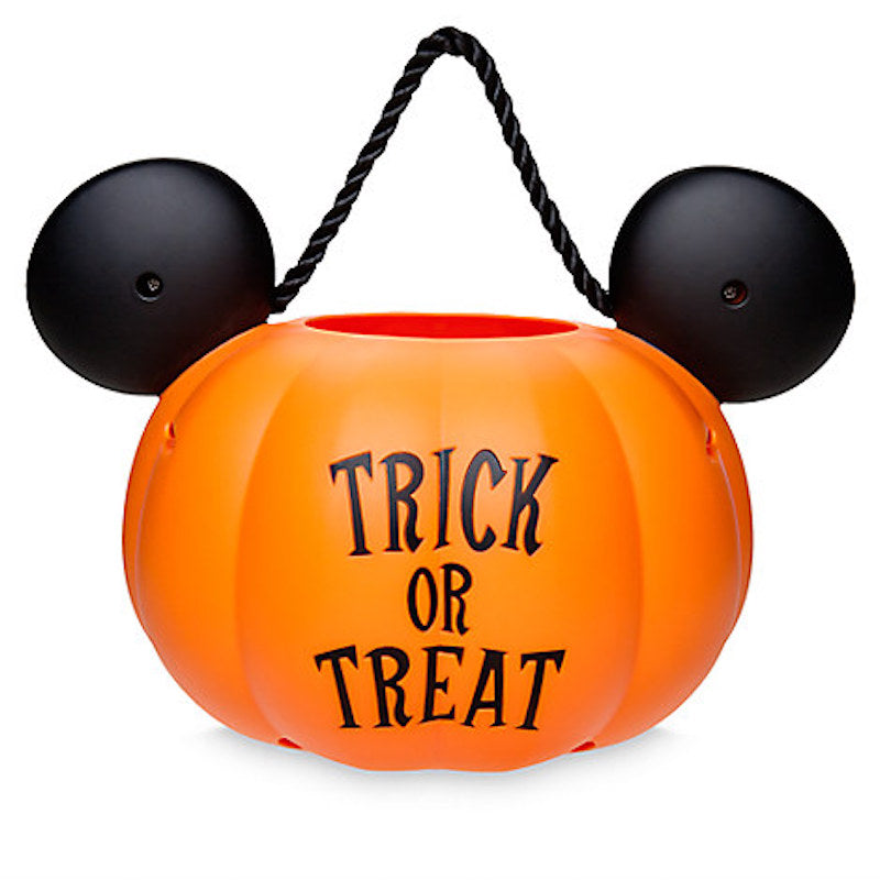 Disney Parks Mickey Pumpkin Halloween Light Up Trick or Treat Bucket N