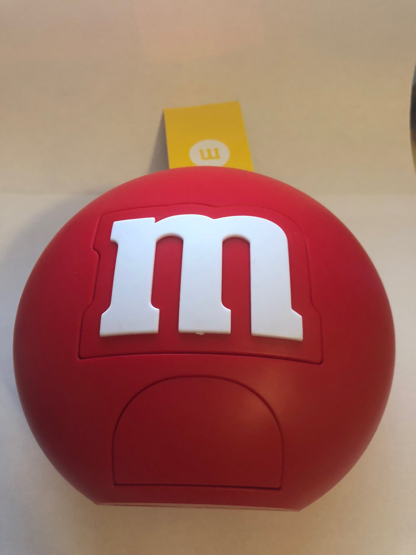 M&M's World Candy Red Round Dispenser New with Tags