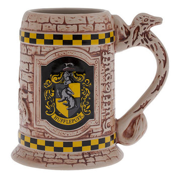 Harry Potter Hogwarts Crest w/ House Logos 16 oz Glitter Travel Cup w/ Straw  NEW