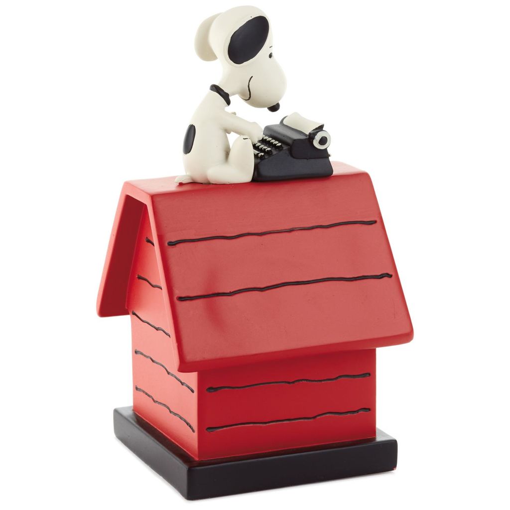 Hallmark Peanuts Snoopy Doghouse Resin Perpetual Calendar New I Love