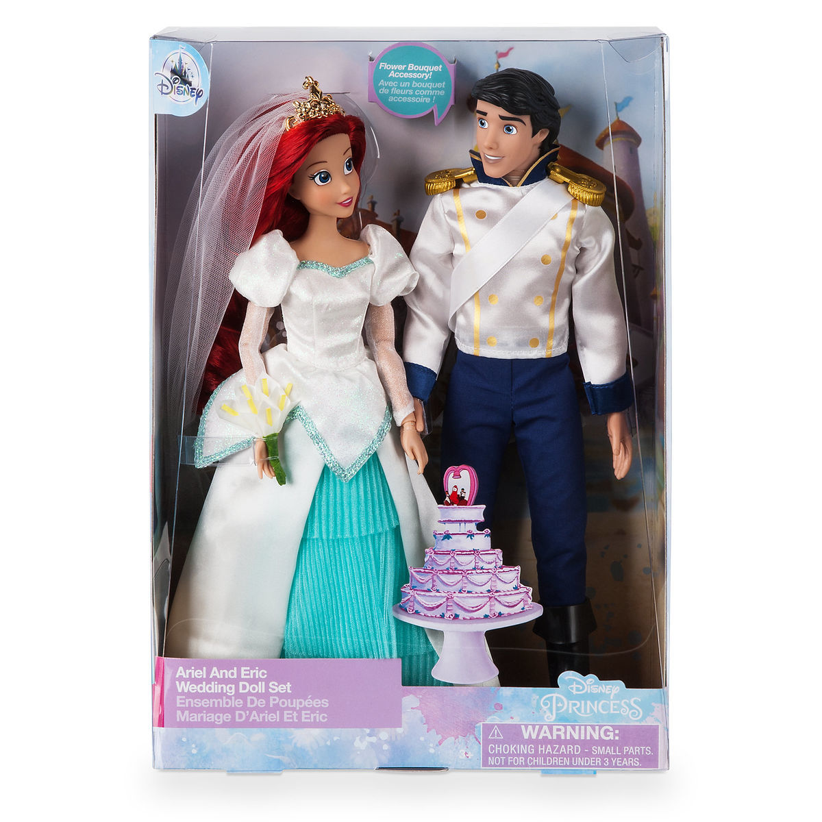 Disney Ariel And Eric Classic Wedding Doll Set The Little Mermaid