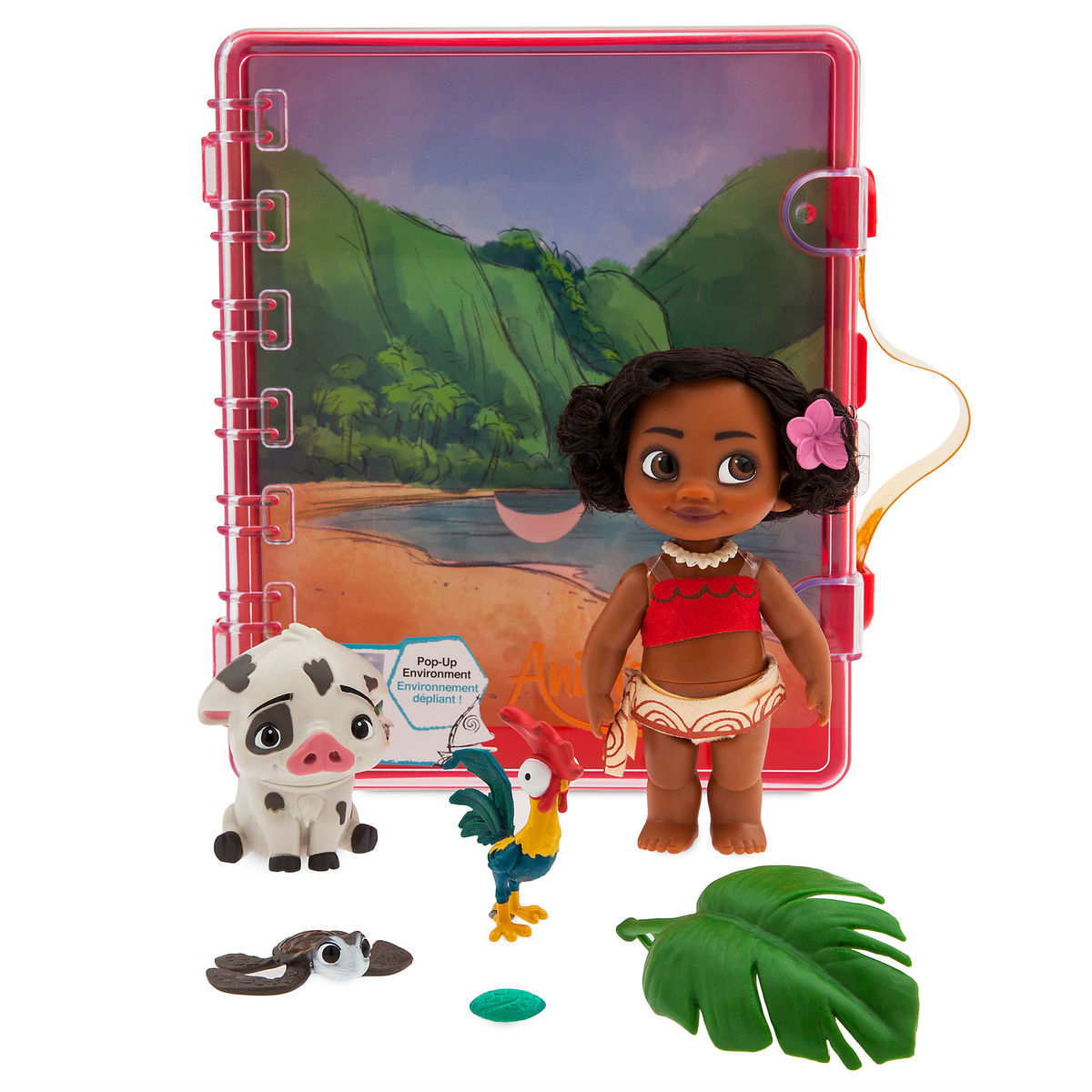 moana mini doll playset