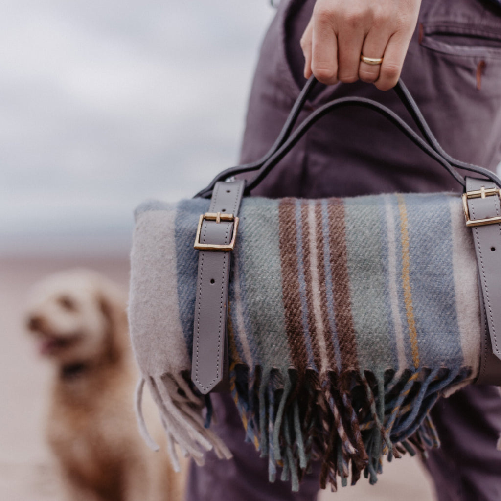 recycled wool picnic blanket 