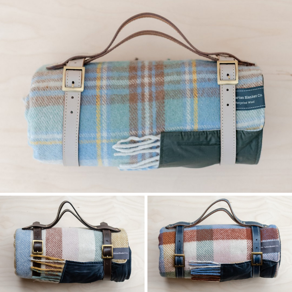 recycled wool picnic blankets hibe home