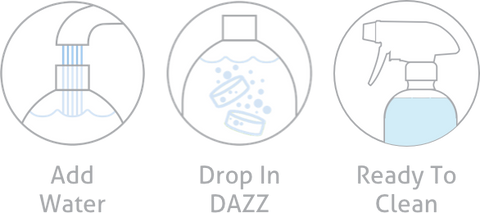 Window & Glass Cleaner Starter Kit | Dazz Cleaning Tablets