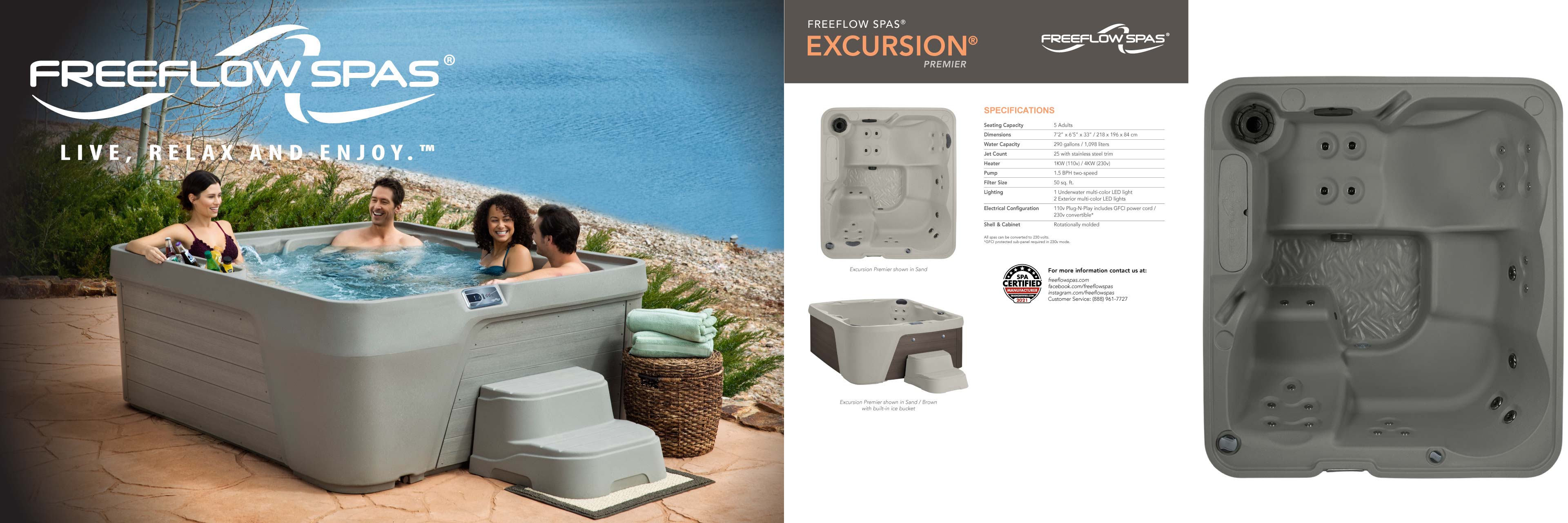 Freeflow Spas featuring Excursion