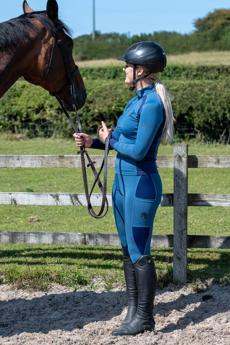 Horse Riding Leggings Tights Grip Phone Pocket Equestrian Pants Women  Ladies