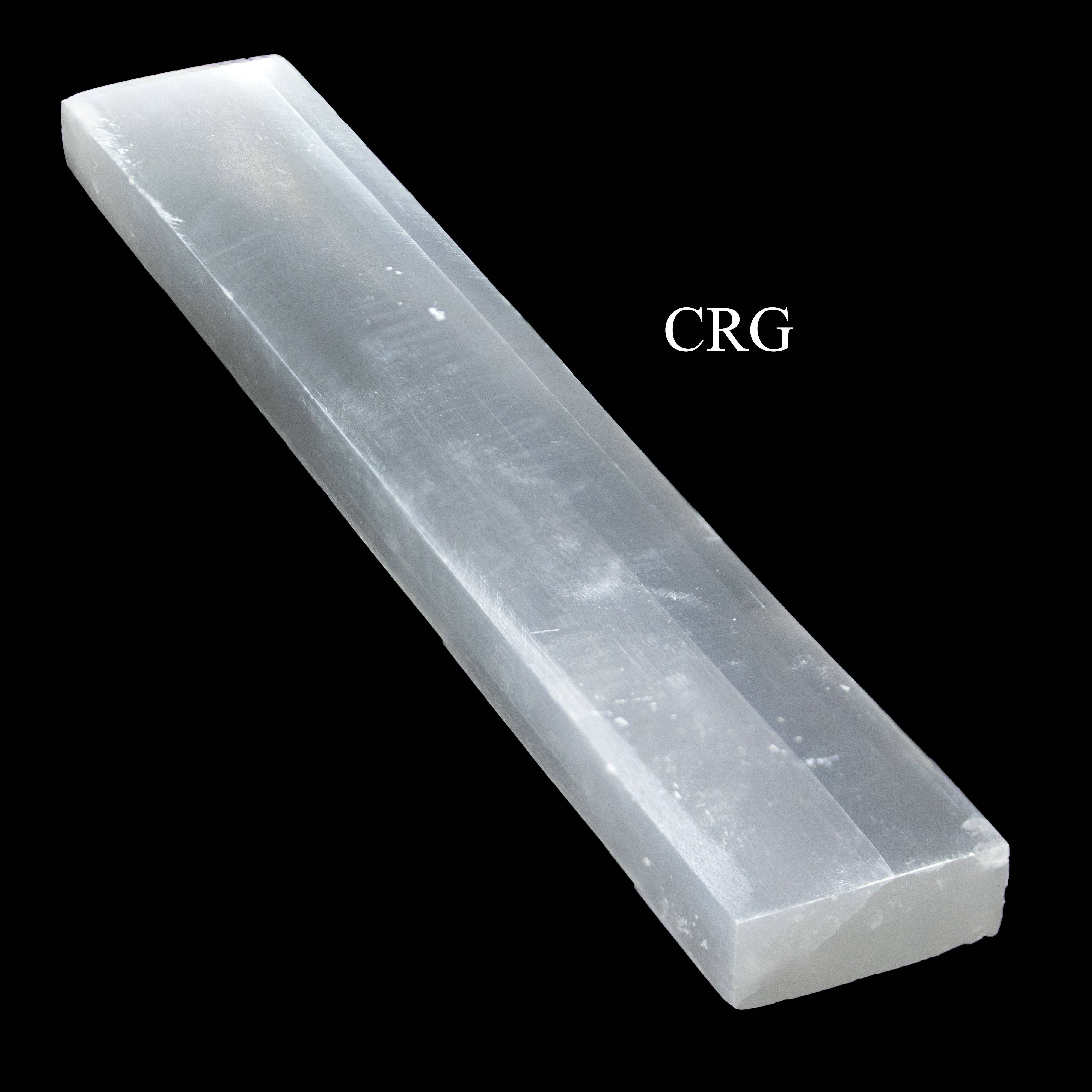 Crystal River Gems LLC - QTY 1 - Polished Selenite Flat Bar / 7"-8" Long - Ritual Shoppe product image