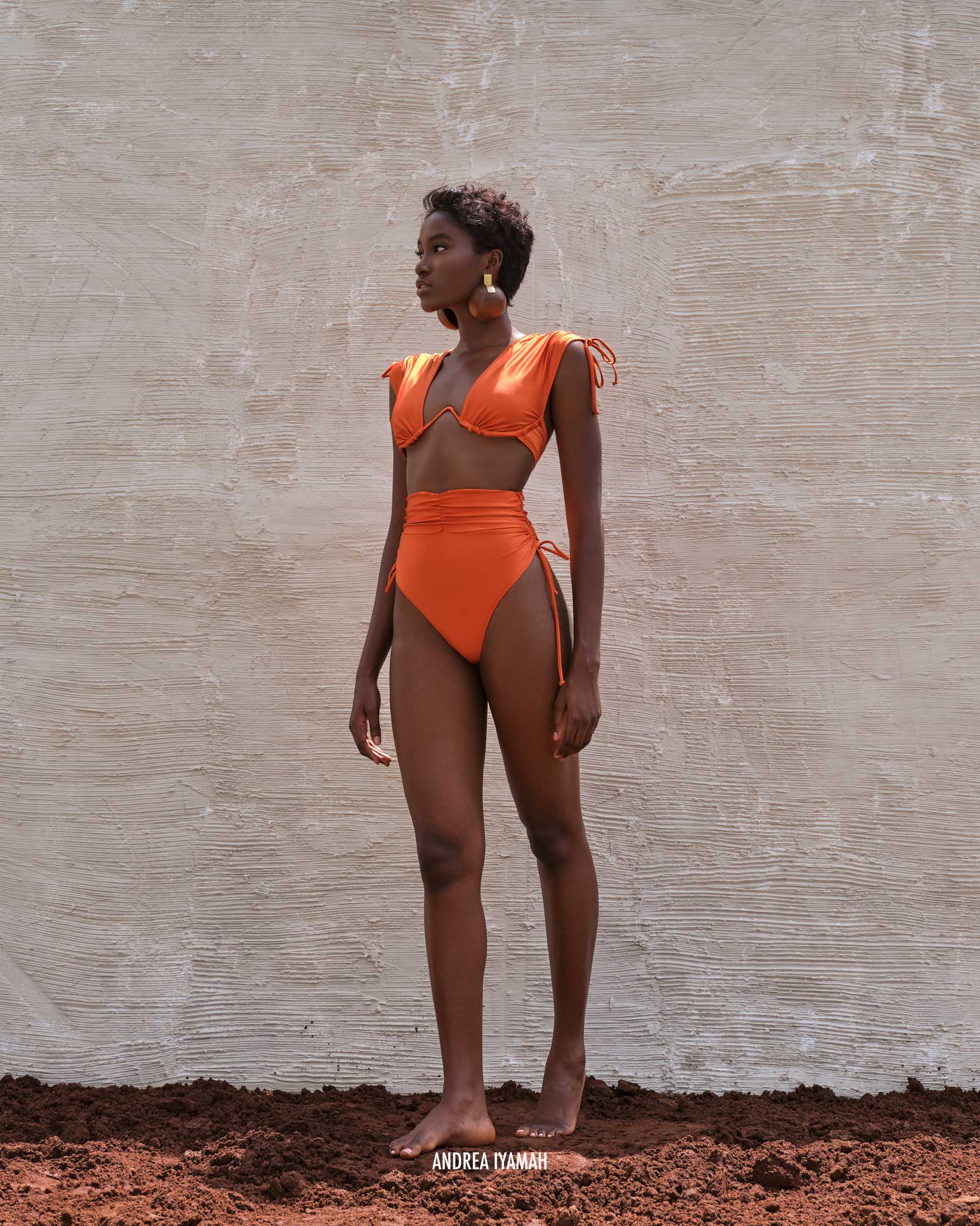 The MENASA bikini is popular for its comfort, style and cut. Beautiful to the eyes, MENASA features a high rise, medium high cut bottoms that flatter the feminine figure. The drawstring shoulder detail gives this style the versatility that takes it from bathing suit to summer crop top. This...is a closet staple.