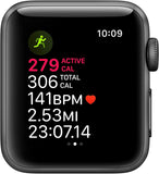Gaming PC Kuwait  Apple Watch S3 38mm GPS Space Grey Aluminium Case with Black Sport Band Apple Smartwatch.