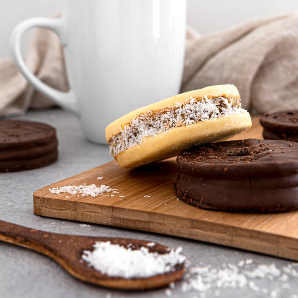 Alfajores Argentina Dulces Chocolate blanco y negro