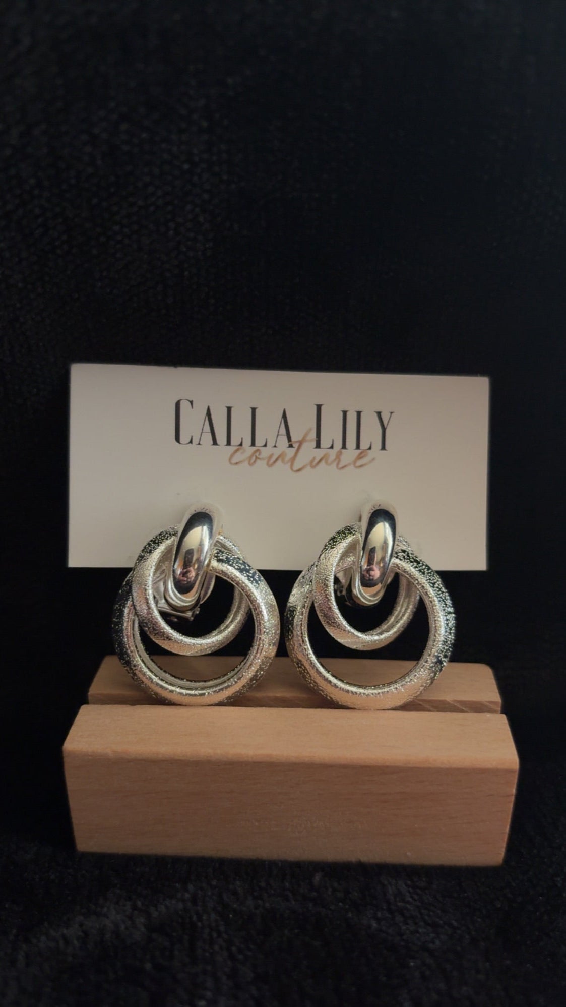 double circle studs