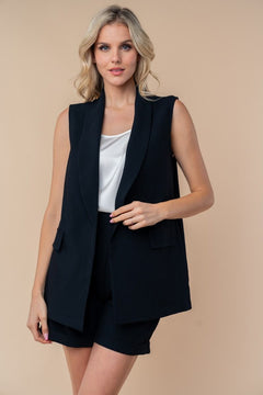 Versatile Chic Sleeveless Blazer