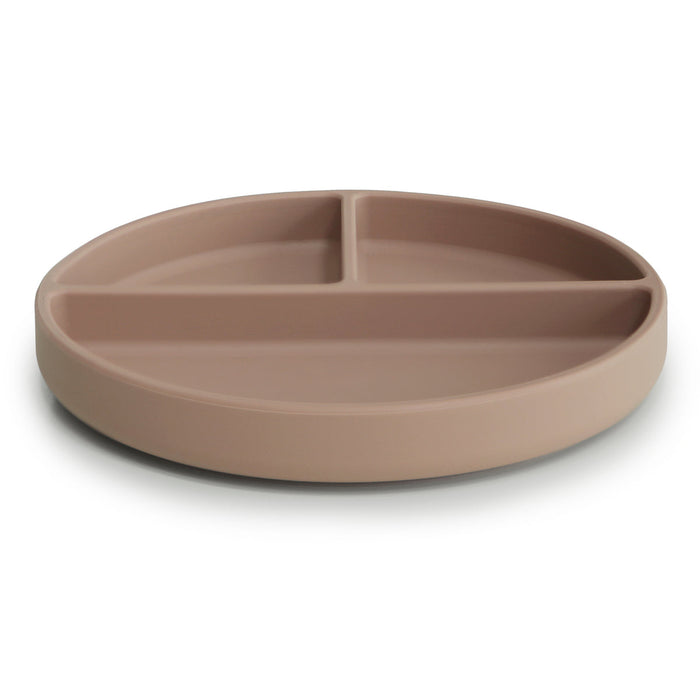 Assiette Ventouse Compartimentee Natural Par Mushie Joures