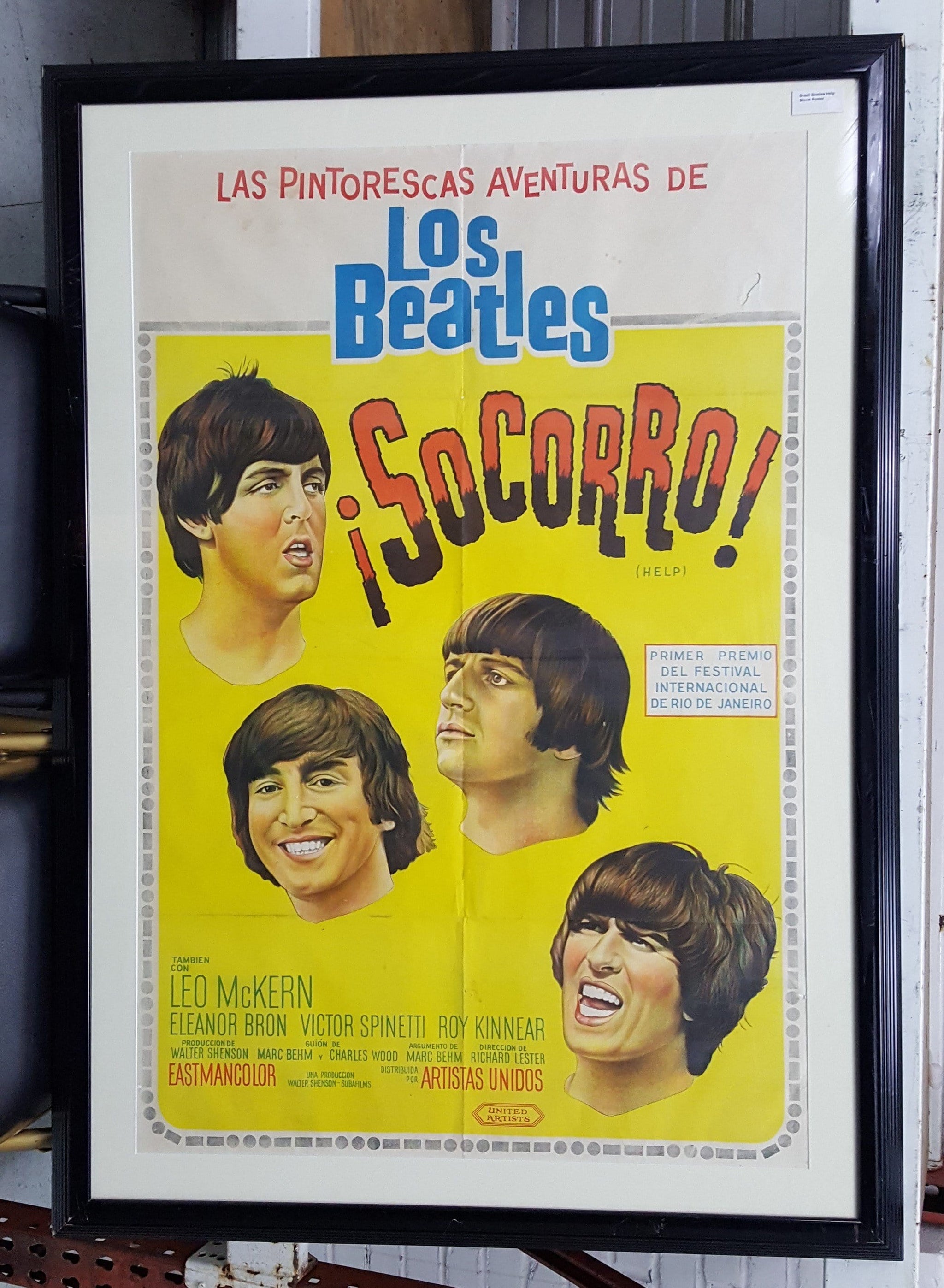 Artrepublic The Beatles Help Movie Poster Brazil 1965