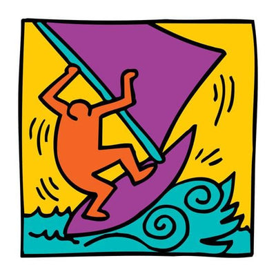 Untitled (boat) by Keith Haring Art Print by Keith Haring