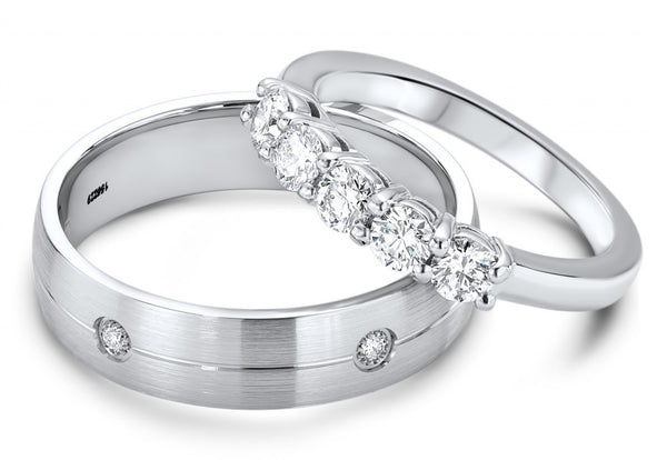 5 stone diamond wedding ring