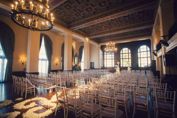 indoor wedding ceremony