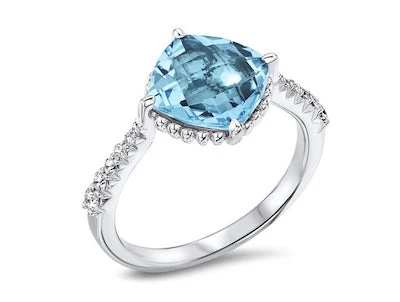 blue topaz cocktail ring