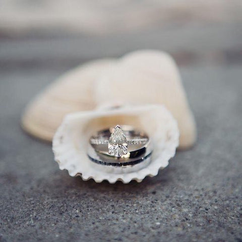 pear shaped engagement ring for a scorpio sun sign