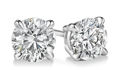 diamond stud earrings