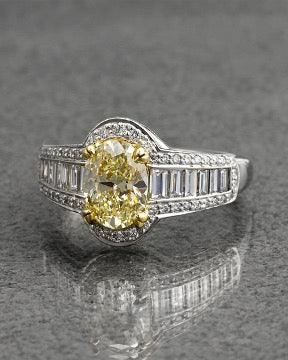 fancy yellow diamond engagement ring